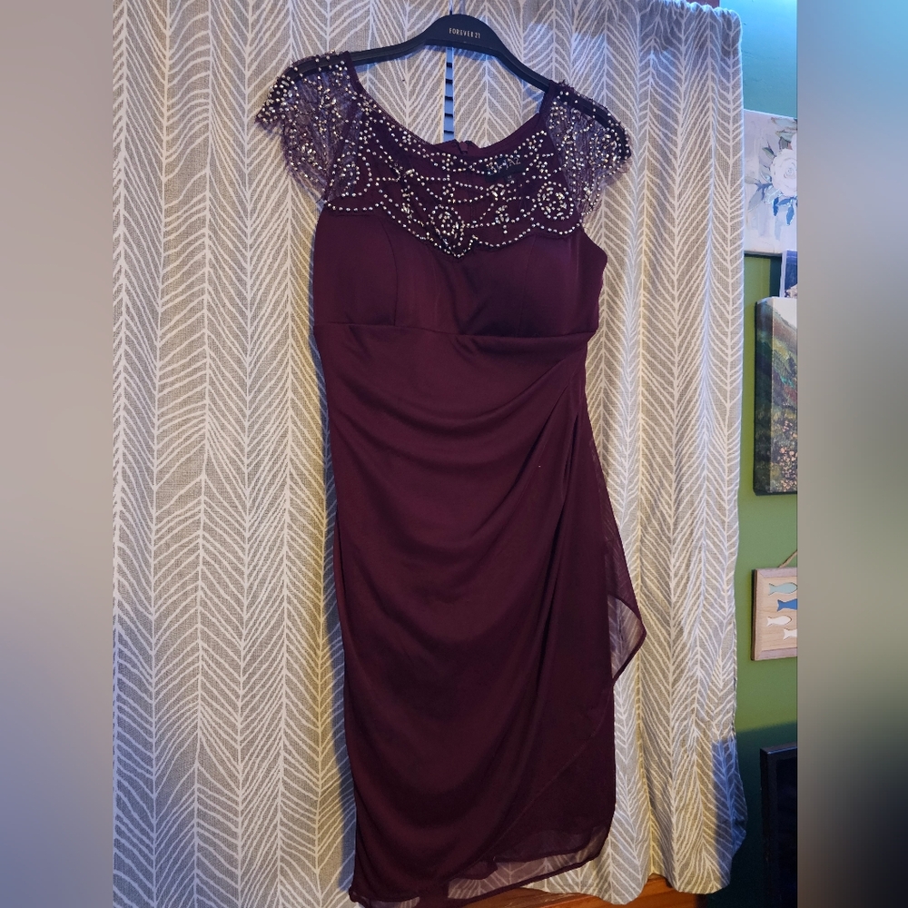 DJ-Jaz Deep Purple Asymmetrical Dress